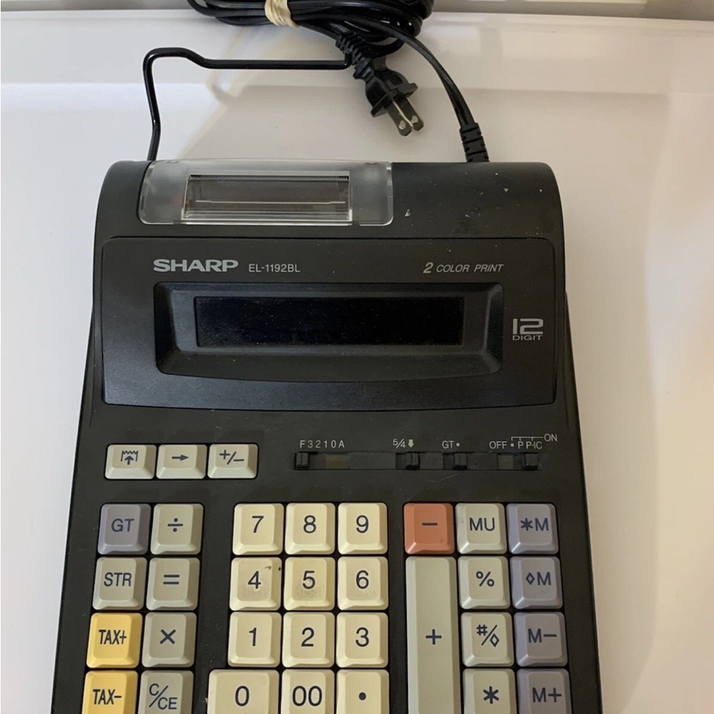 Sharp 12-Digit Calculator with Multi-Color Keypad 1192BL‎ - Picture 3 of 9